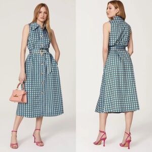 NWT Kate Spade plaid poplin shirt dress, Sz M
